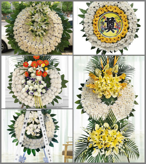 河南南阳卧龙区陆营镇桂营村花圈速递