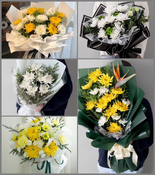河南南阳卧龙区陆营镇桂营村白事花束代送